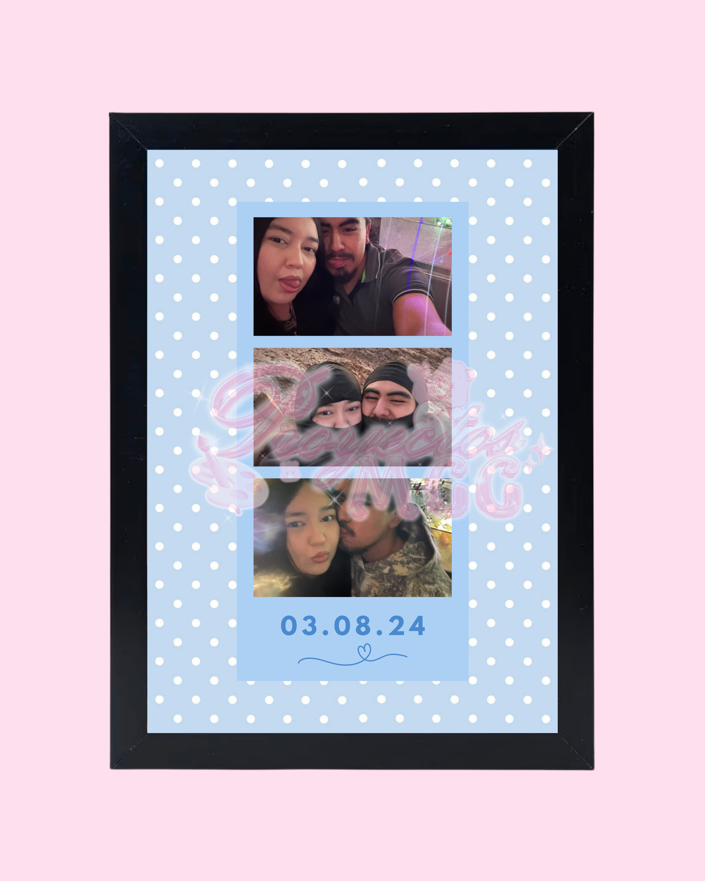Blue Personalized Special Date Frame