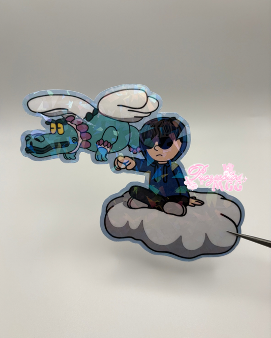 SadBoy Dragon Holo Car Decal