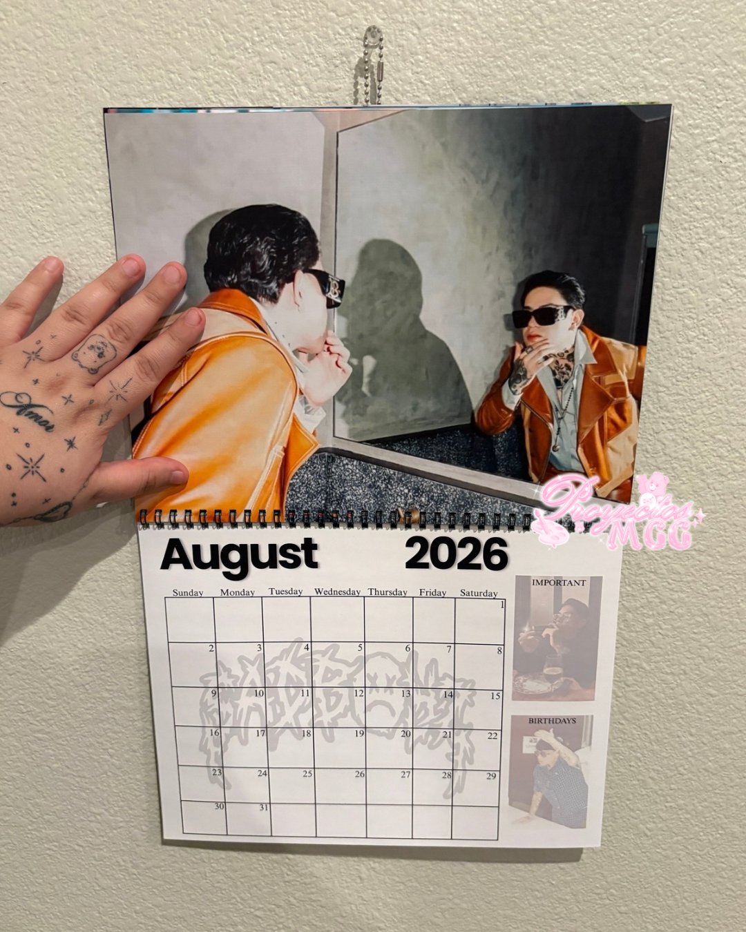 Junior H Wall Calendar & 2 Sticker Sheets