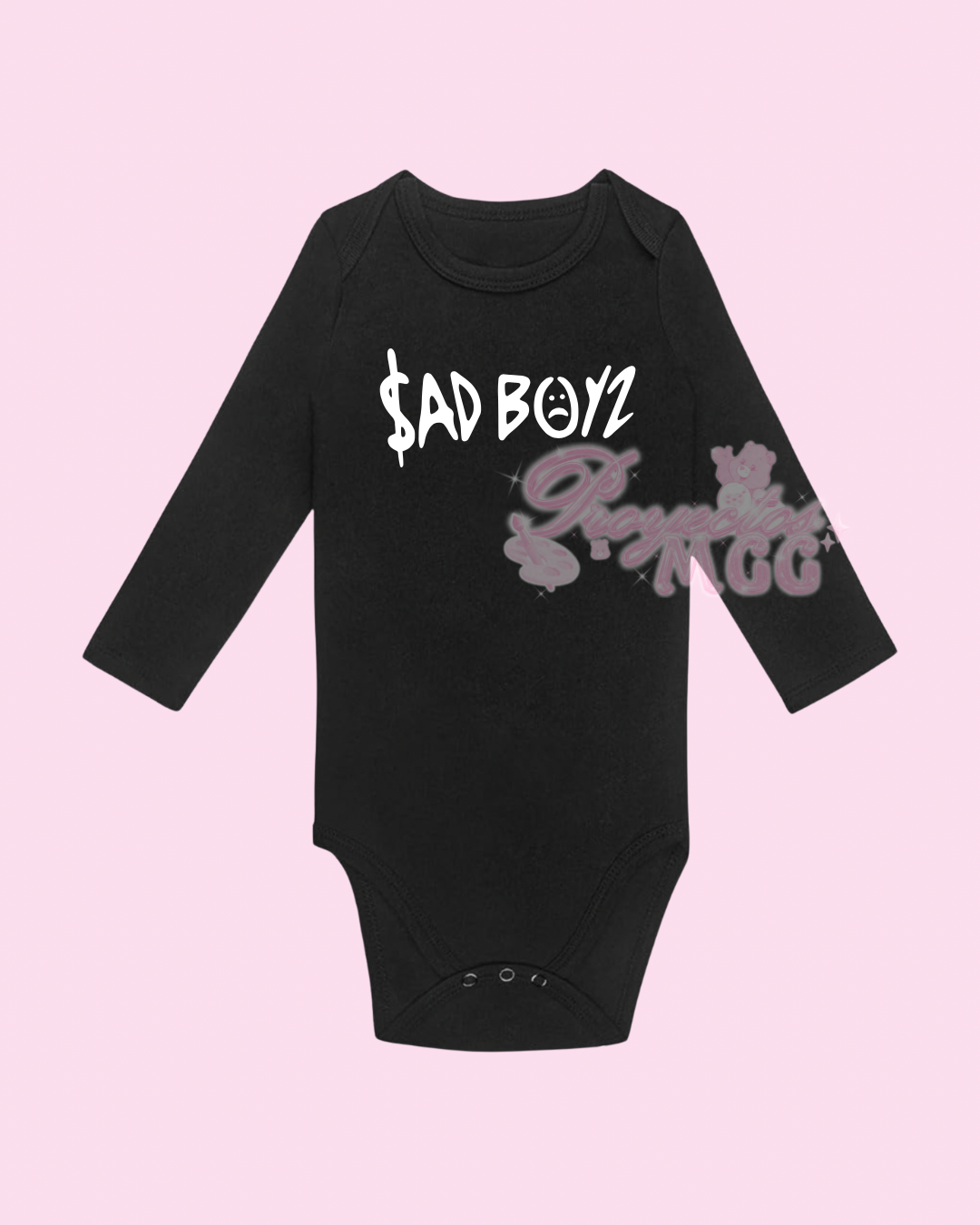 SadBoy Long Sleeve Black Onesie