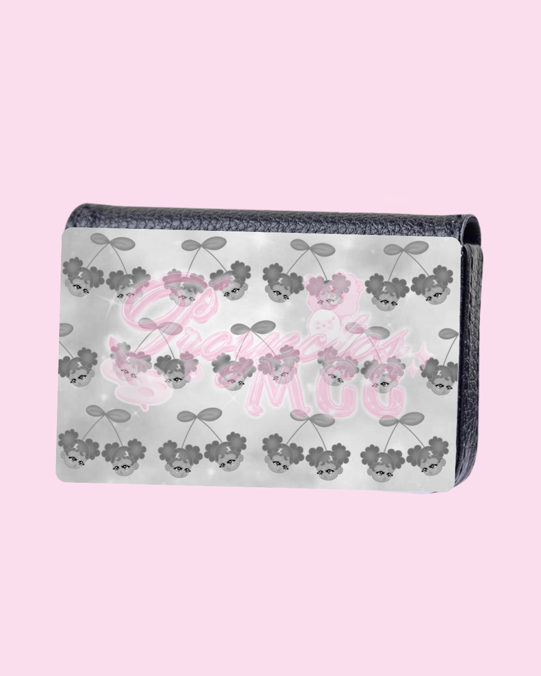 Monochrome SadGirl Cherry Card Wallet