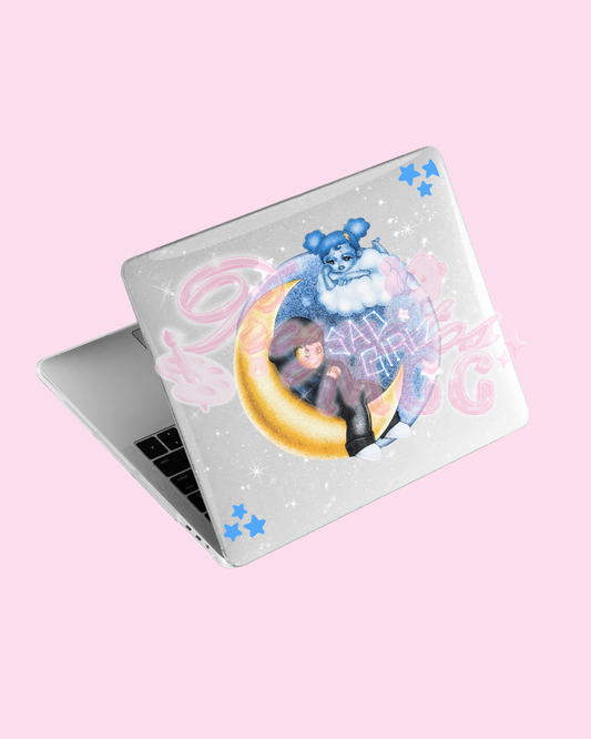 SadGirl Luna Clear Glittery Laptop Case