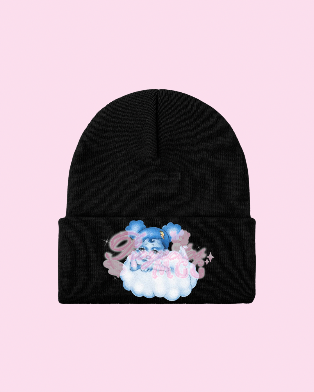 SadGirl Cloud Black Beanie