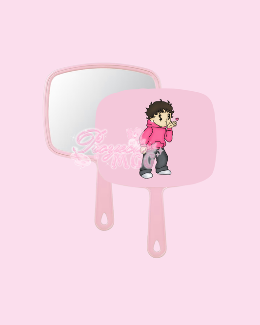 Pink SadBoy Handheld Mirror