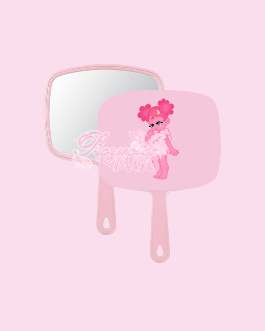 Pink SadGirl Handheld Mirror