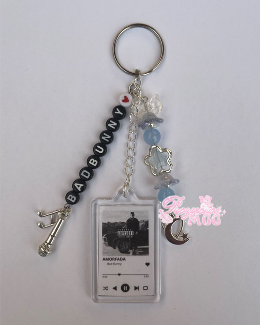 Bad Bunny “Amorfada” Song Keychain