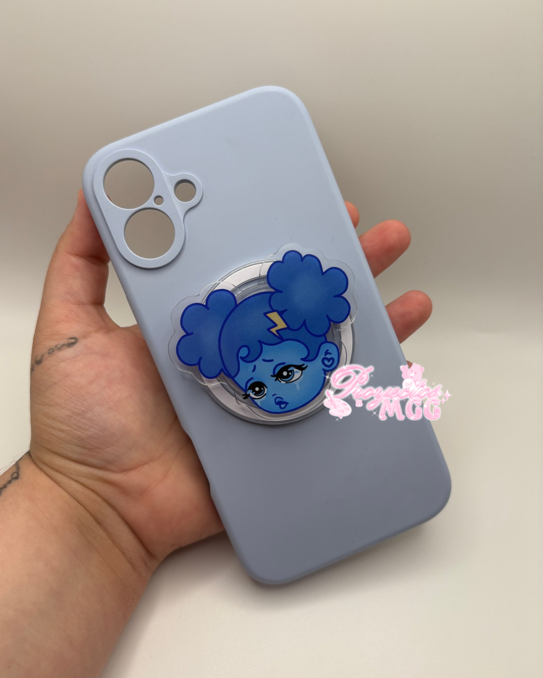 SadGirl Face Acrylic Magsafe Phone Grip