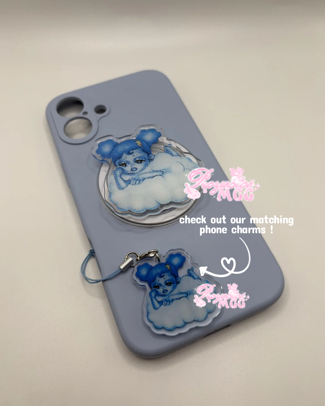 SadGirl Cloud Magsafe Acrylic Phone Grip