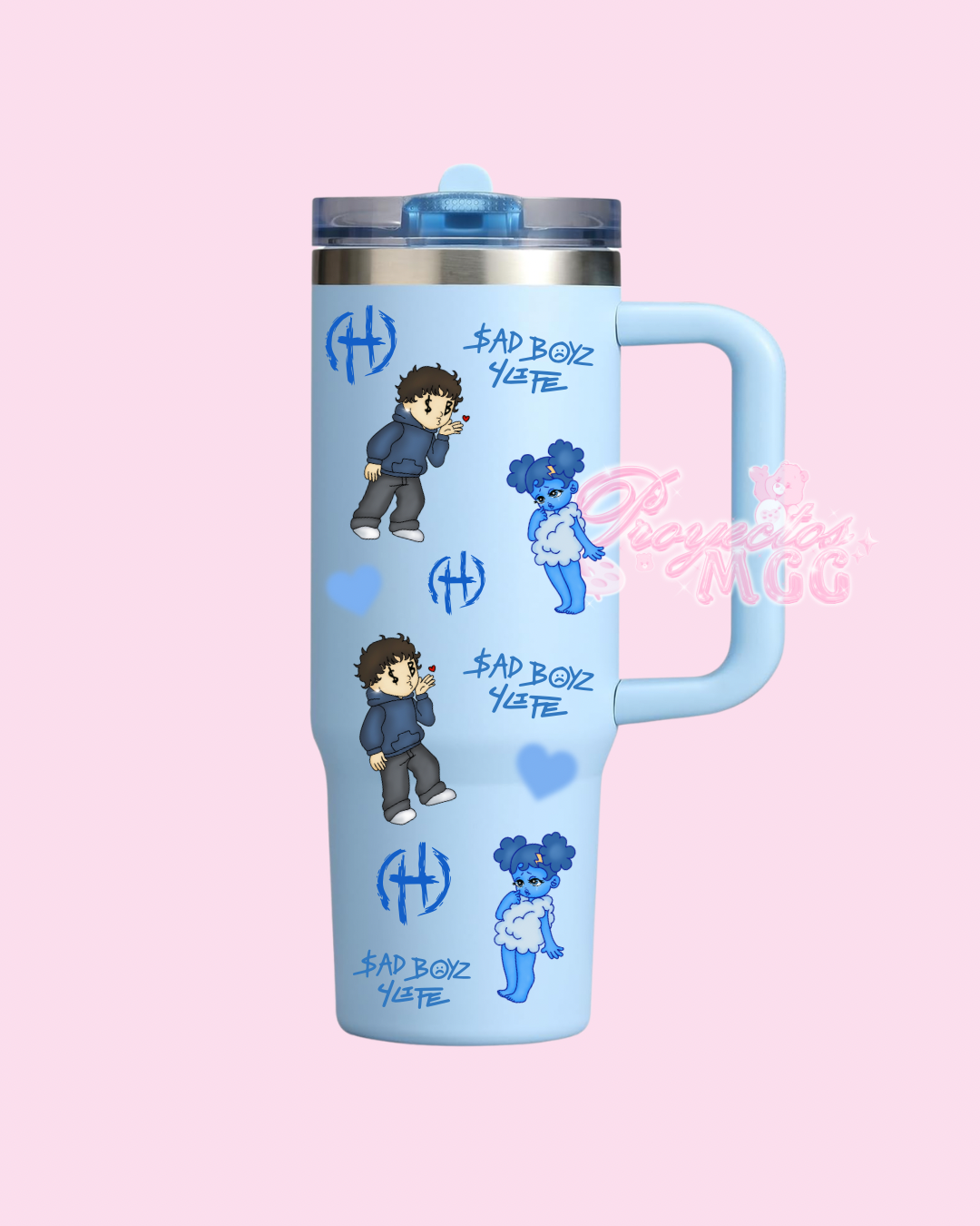 Blue SadBoy & SadGirl $B4L Tumbler