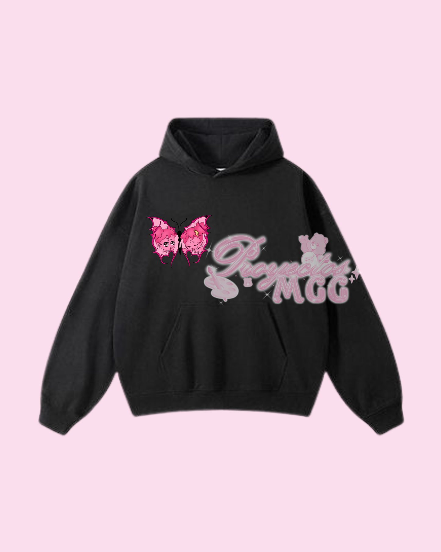 Pink SadGirl Butterfly Hoodie