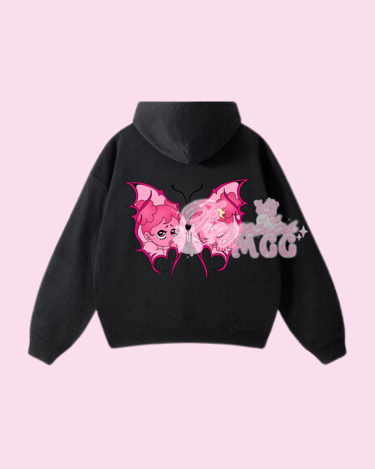 Pink SadGirl Butterfly Hoodie