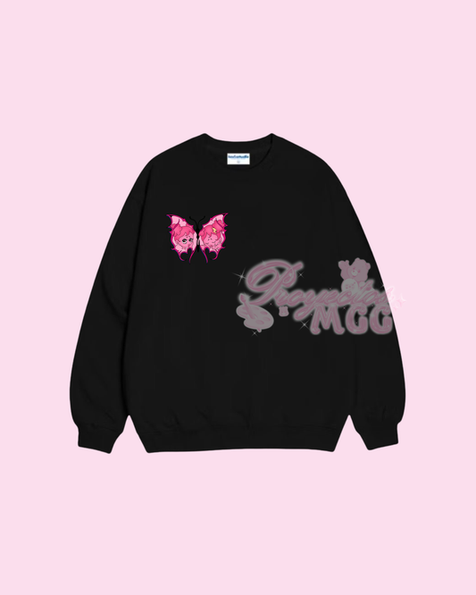 Pink SadGirl Butterfly Sweatshirt
