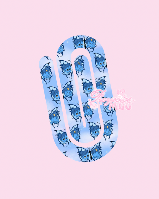 Blu SadGirl Butterfly Paperclip