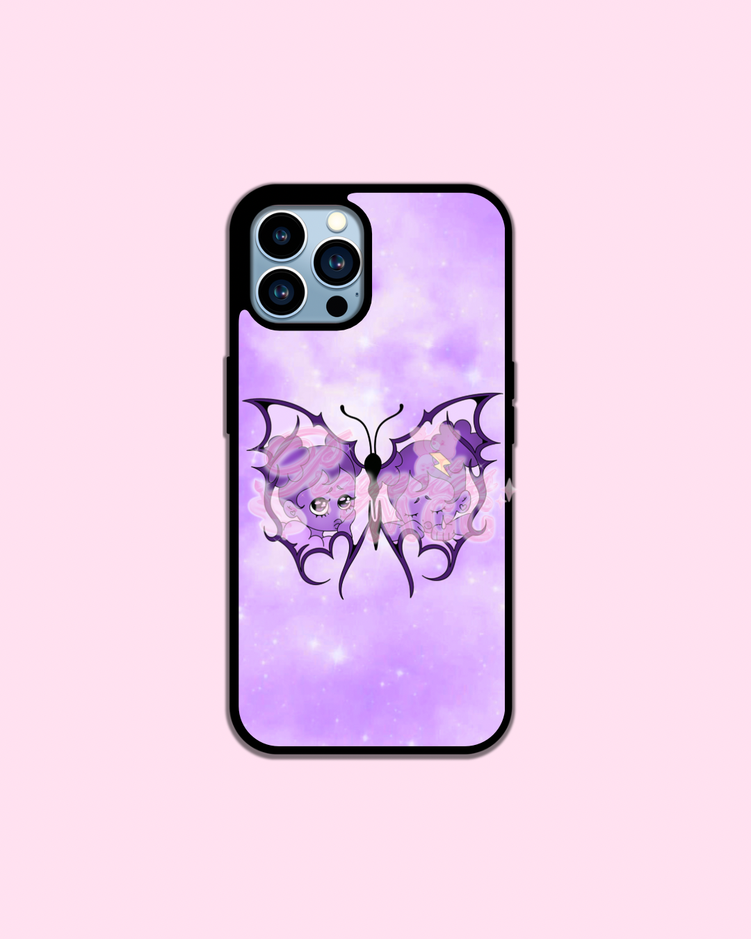 Purple SadGirl Butterfly Phone Case