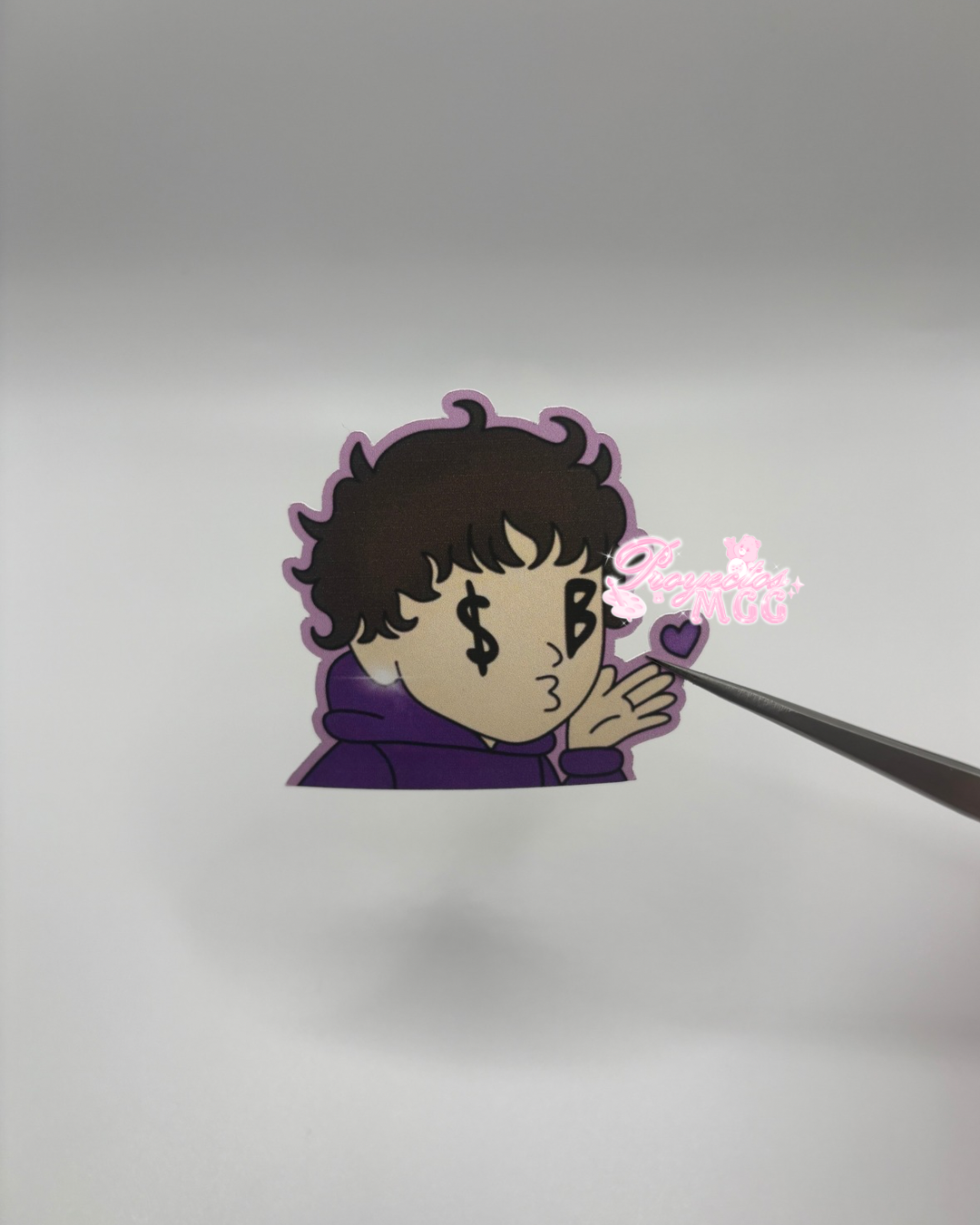 Purple SadBoy Peeker Sticker