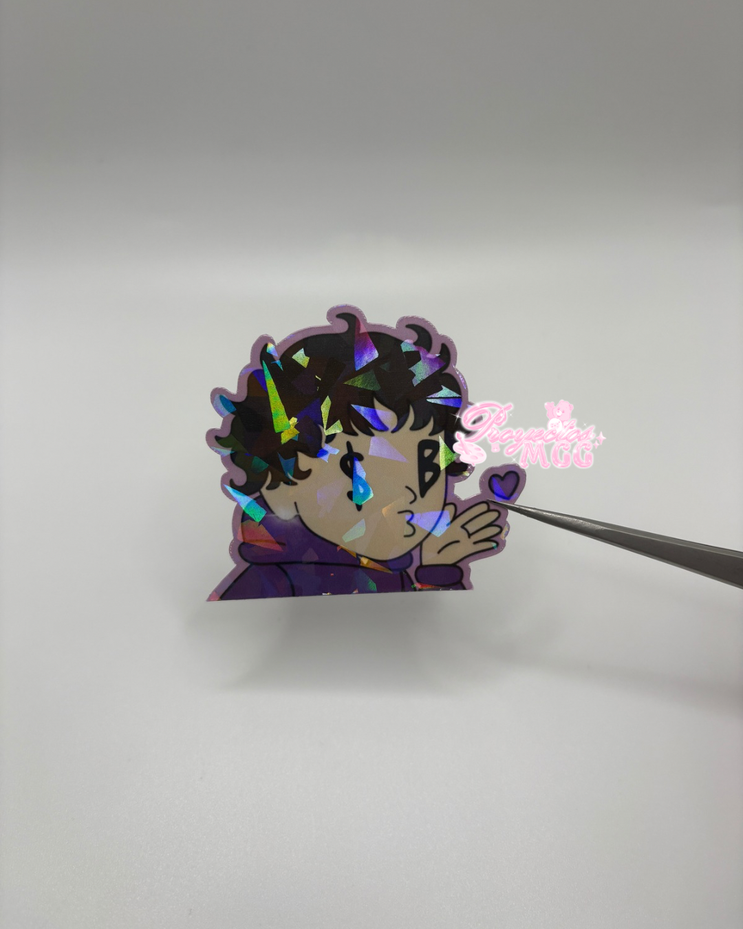 Purple SadBoy Peeker Sticker