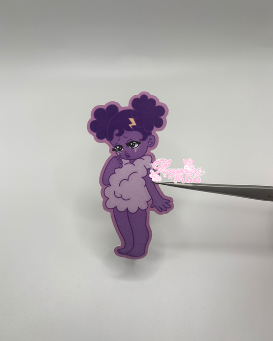 Purple SadGirl Sticker