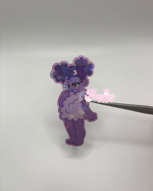 Purple SadGirl Sticker