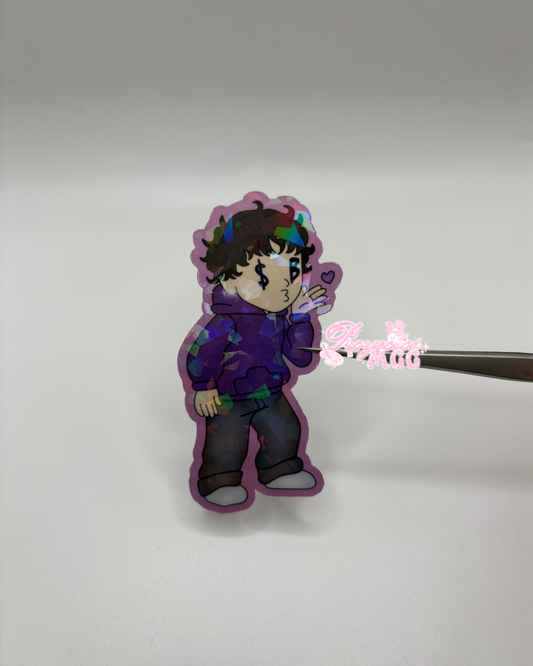 Purple SadBoy Sticker