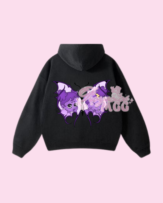Purple SadGirl Butterfly Hoodie