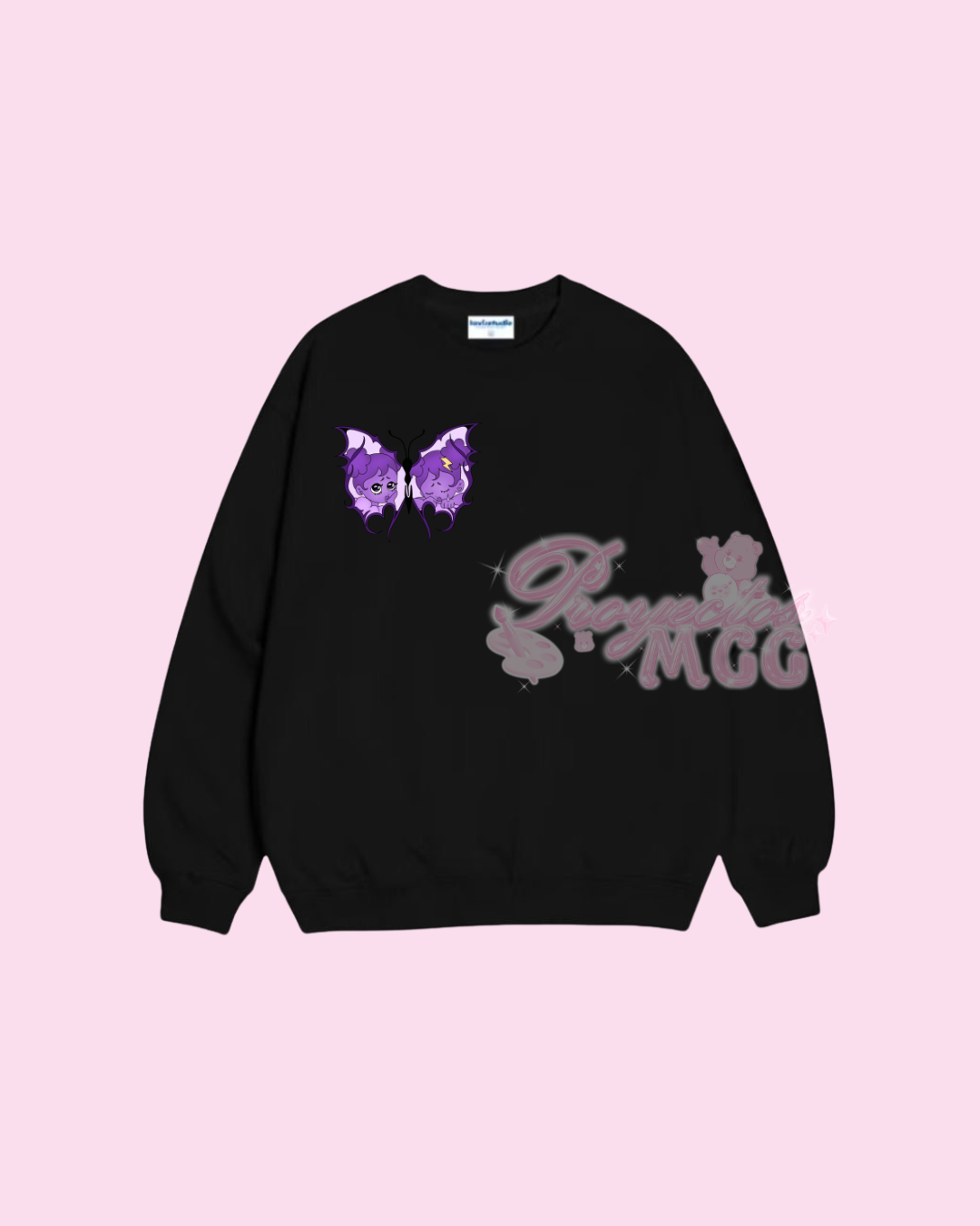 Purple SadGirl Butterfly Sweatshirt