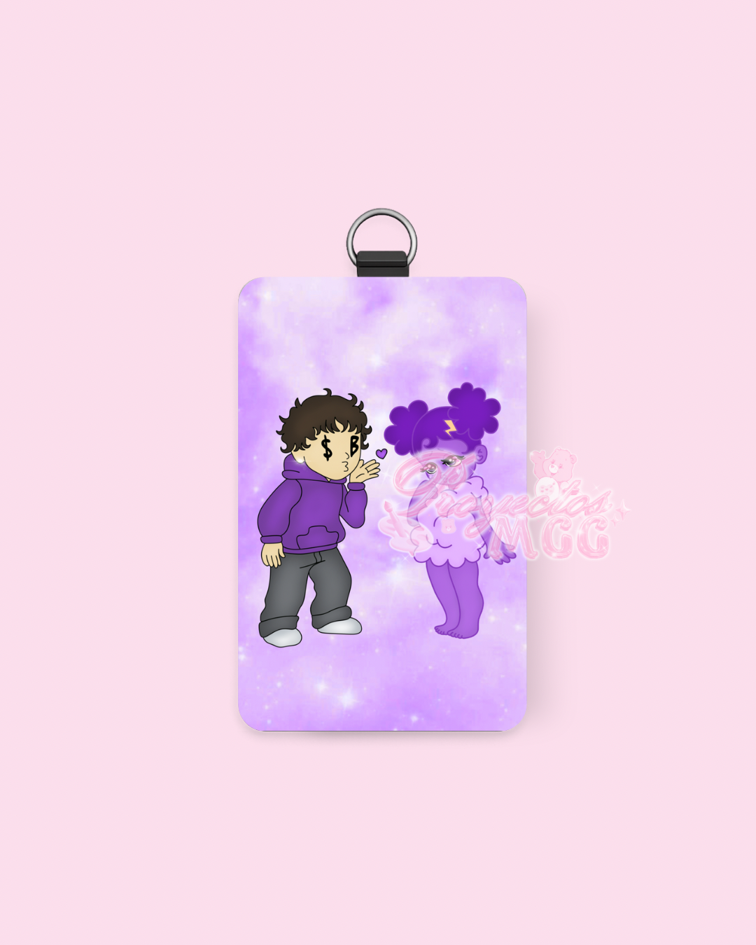 Purple SadBoy & SadGirl ID Badge Holder