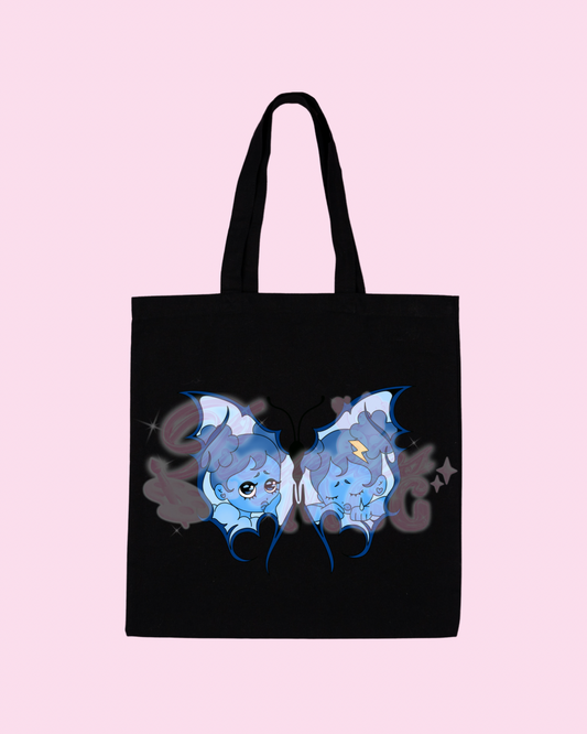 Blu SadGirl Butterfly Tote Bag