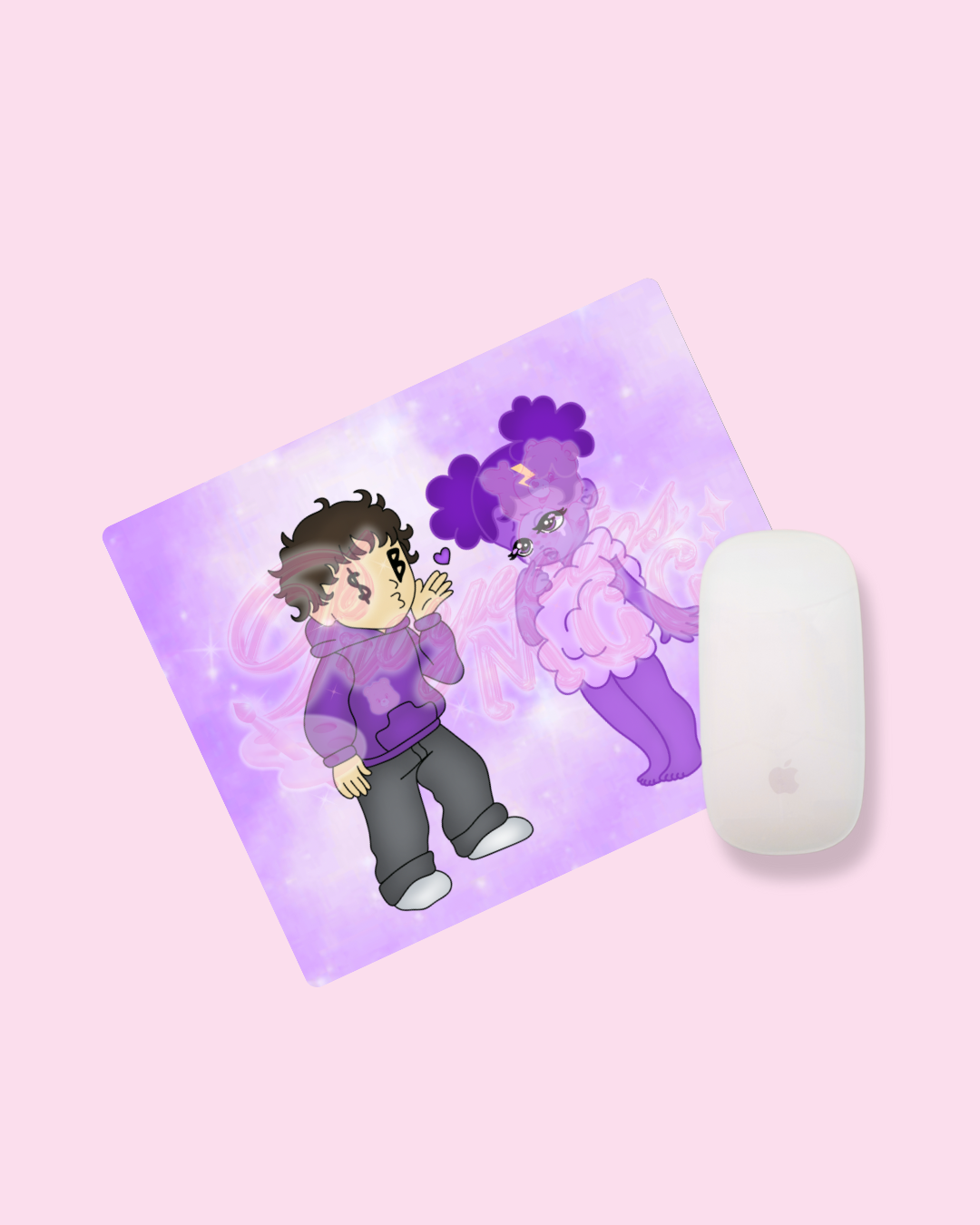 Purple SadBoy & SadGirl Mouse Pad