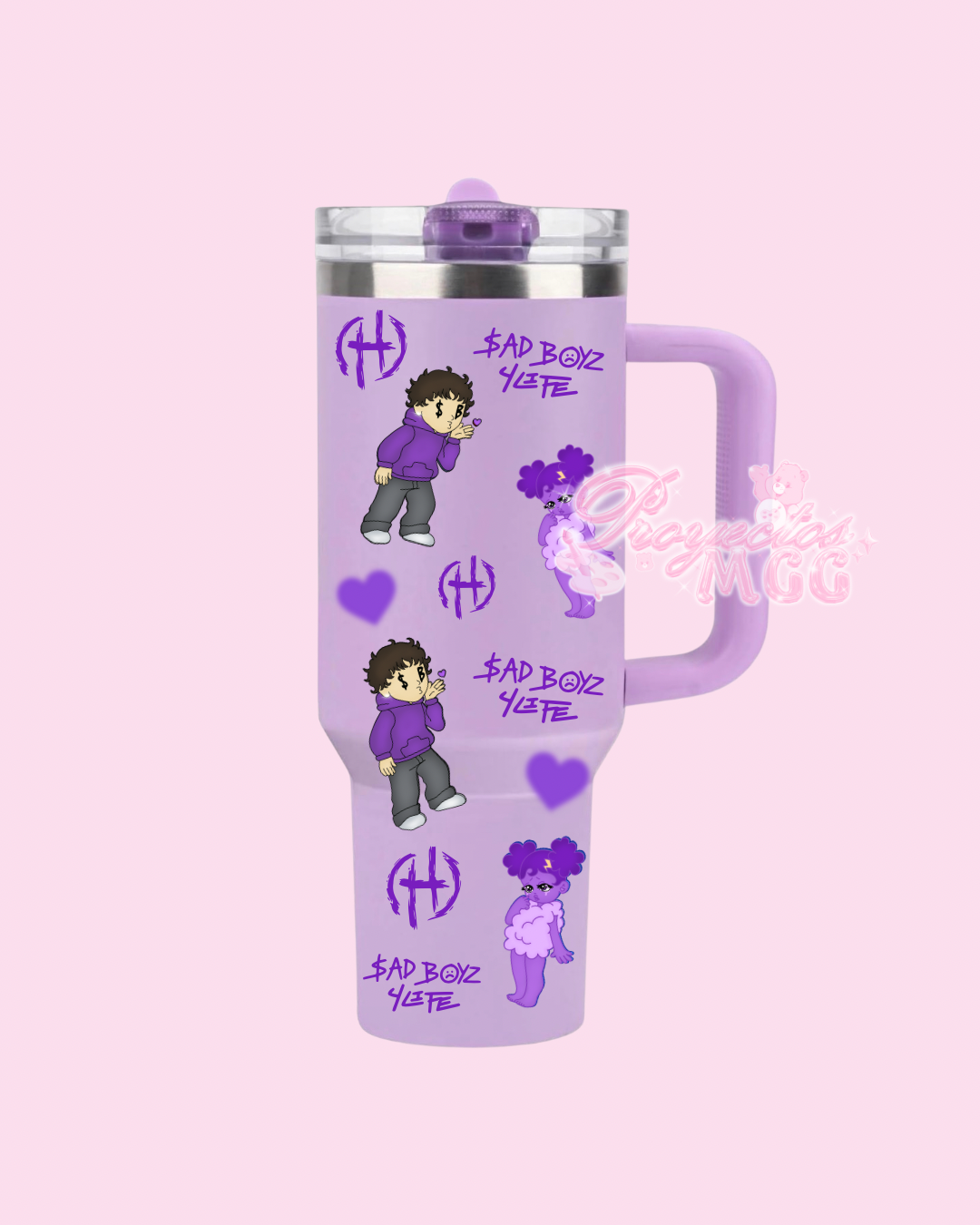 Purple SadBoy & SadGirl $B4L Tumbler