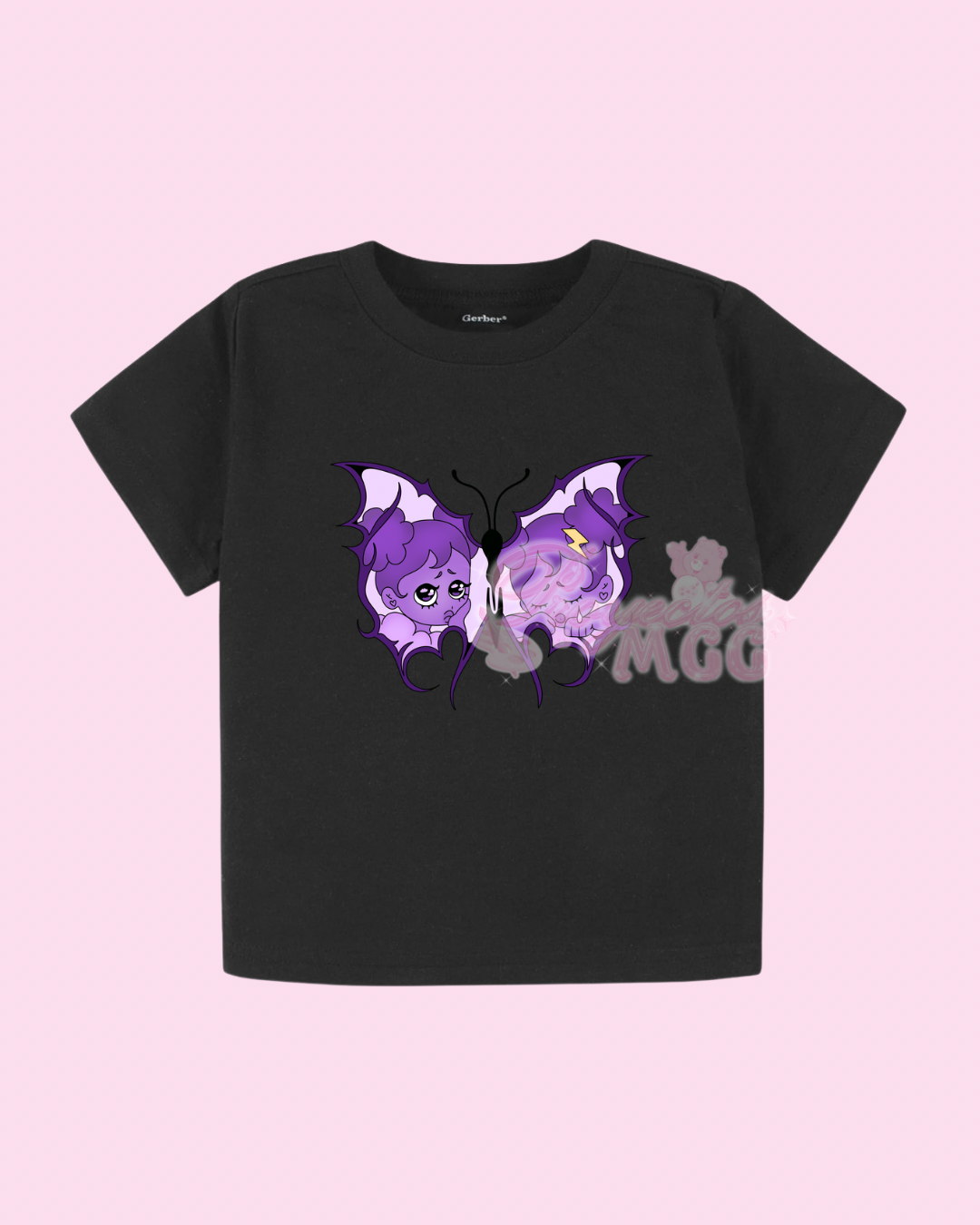 Blu SadGirl Butterfly Short Sleeve Toddler T-Shirt