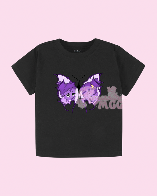 Blu SadGirl Butterfly Short Sleeve Toddler T-Shirt