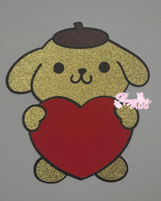 Pompom Heart Bouquet Topper