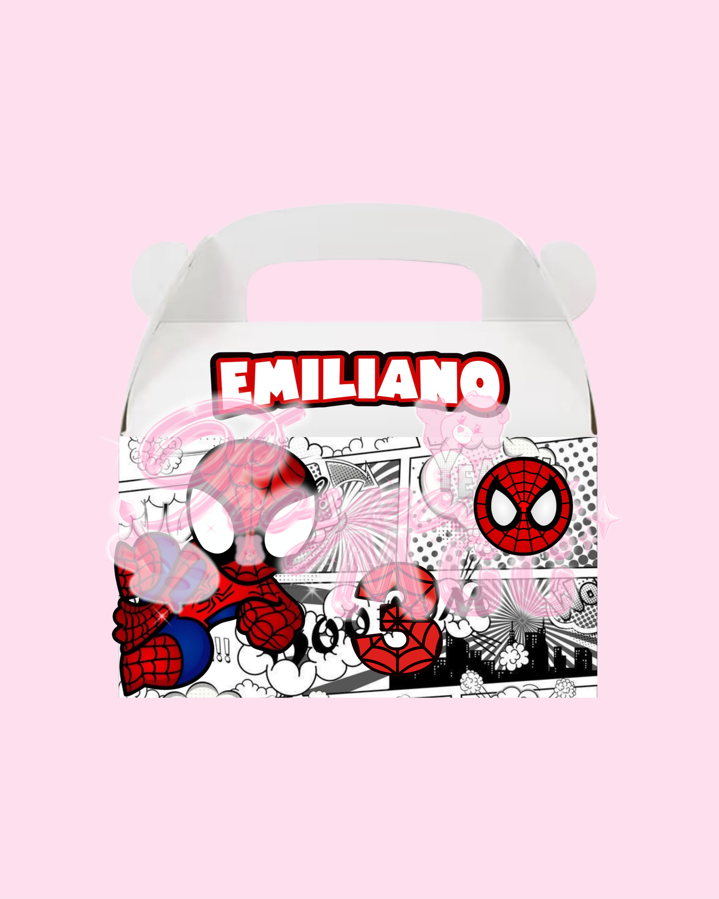 Spidey Themed Party Candy Boxes