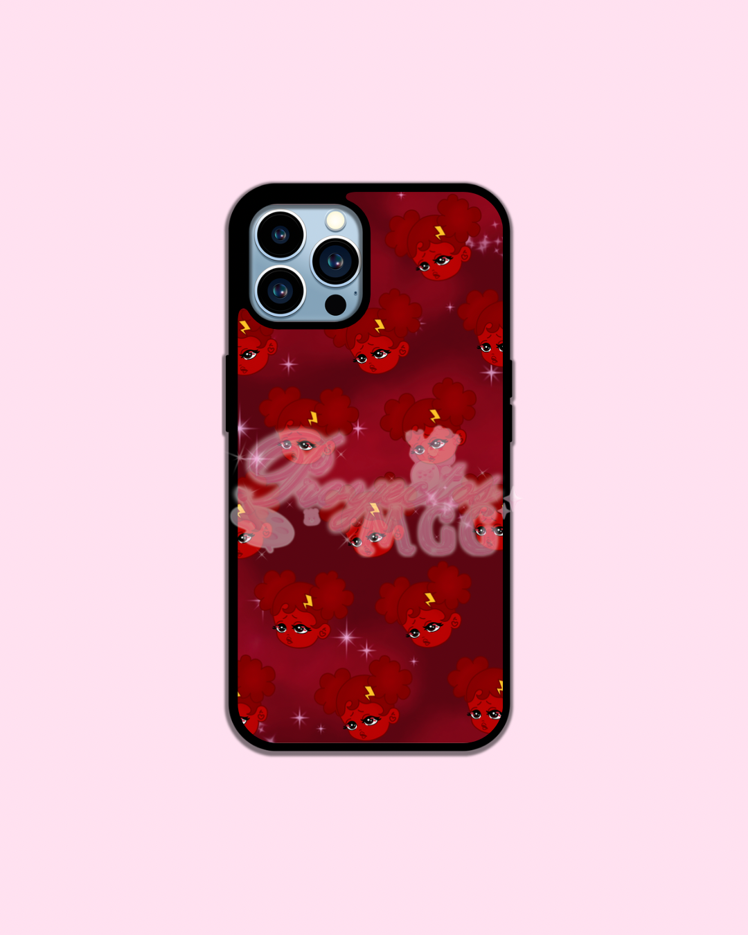 Red SadGirl Face Phone Case