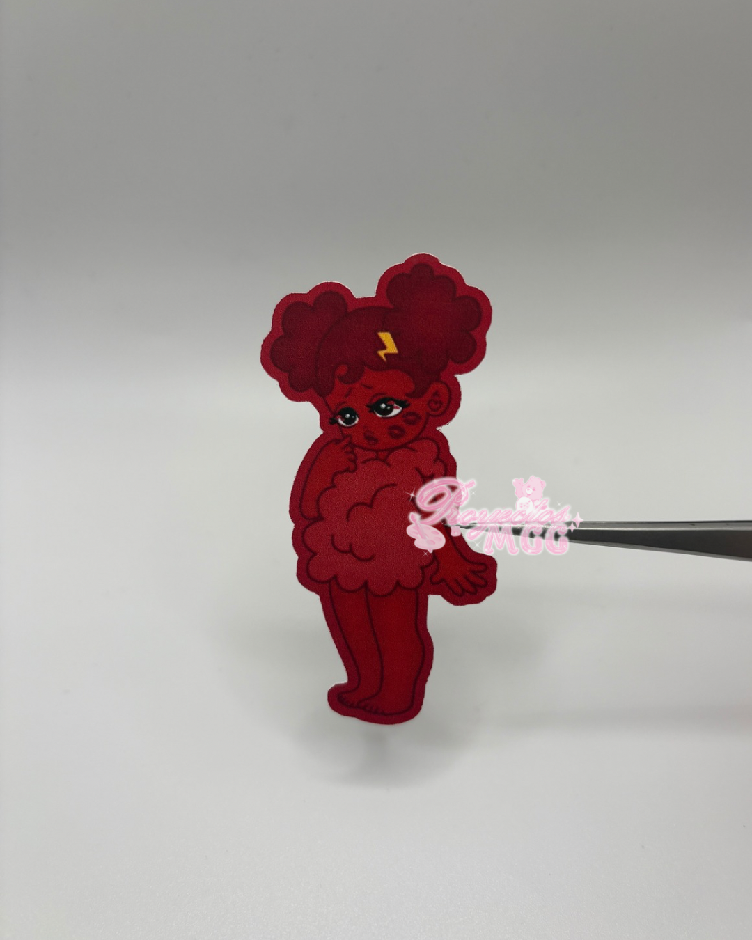 Red SadGirl Kiss Sticker