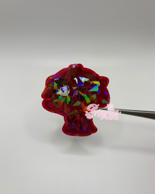 Red SadBoy & SadGirl Ramo Sticker