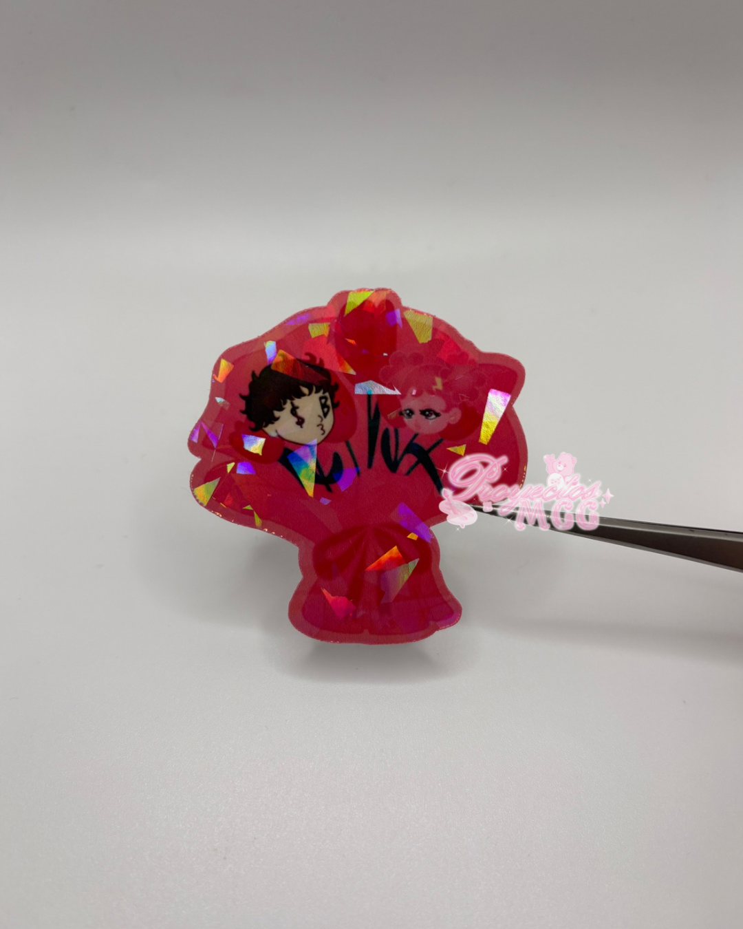 Pink SadBoy & SadGirl Ramo Sticker