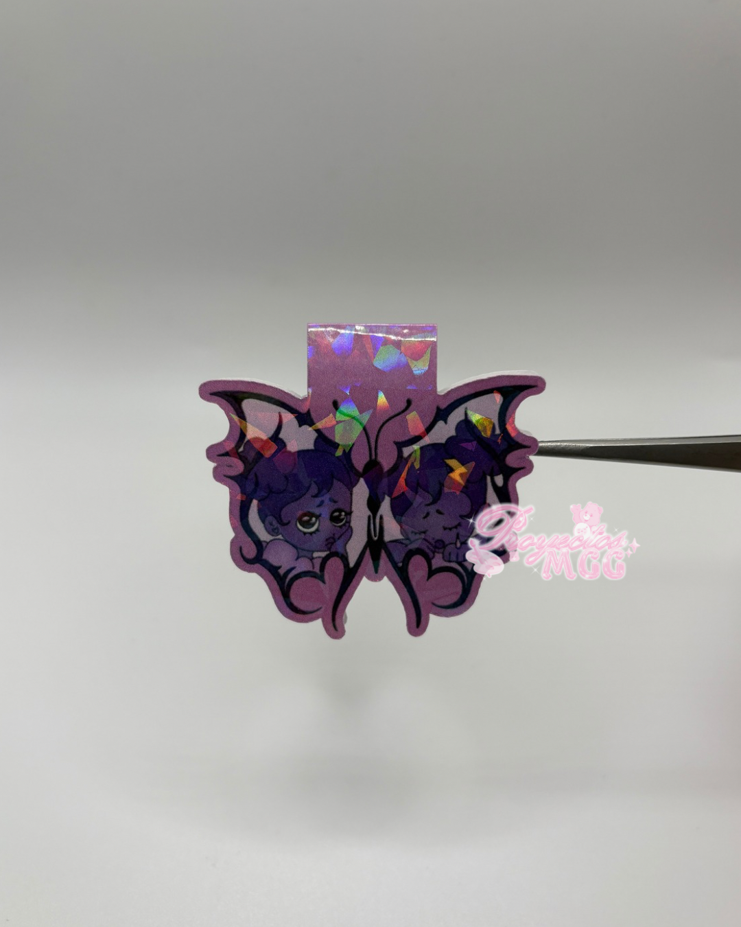 Purple SadGirl Butterfly Holo Magnetic Bookmark