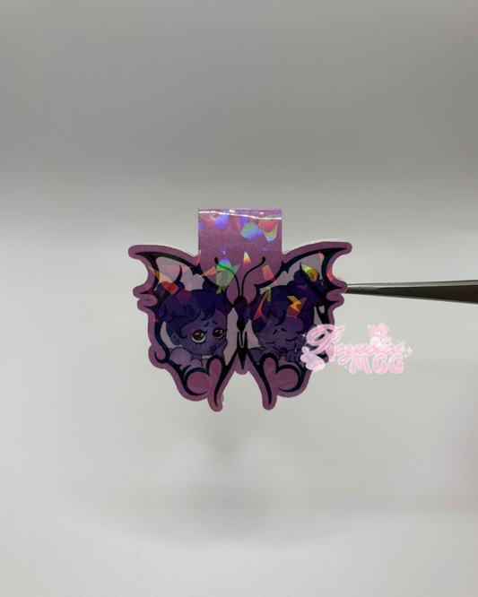 Purple SadGirl Butterfly Holo Magnetic Bookmark