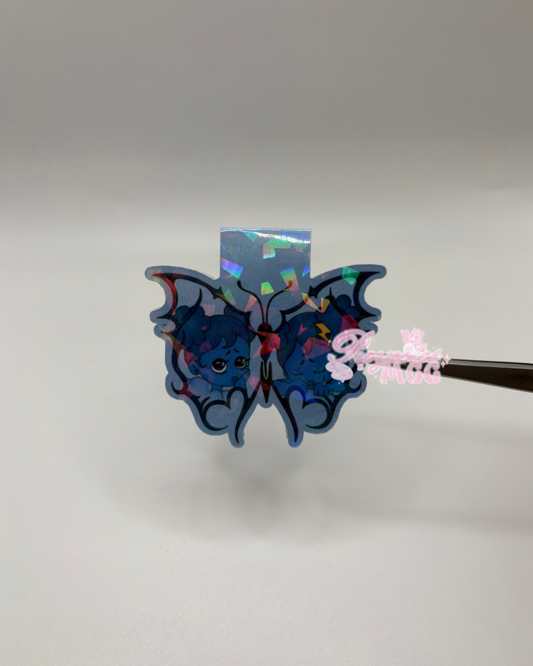 Blu SadGirl Butterfly Holo Magnetic Bookmark
