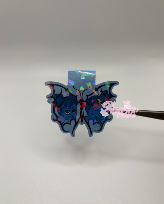 Blu SadGirl Butterfly Holo Magnetic Bookmark