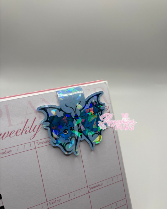 Blu SadGirl Butterfly Holo Magnetic Bookmark