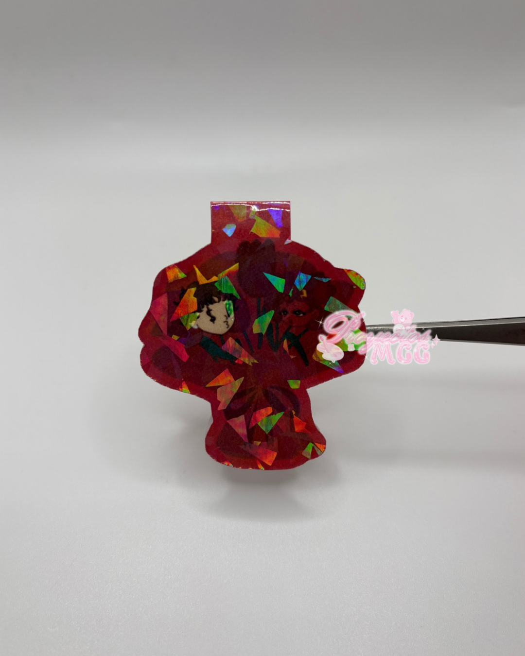 Red SadBoy & SadGirl Ramo Holo Magnetic Bookmark