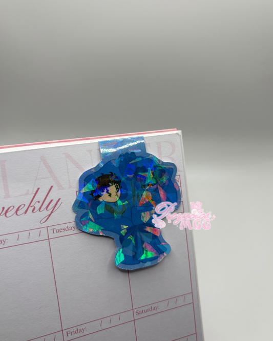 Blu SadBoy & SadGirl Ramo Holo Magnetic Bookmark