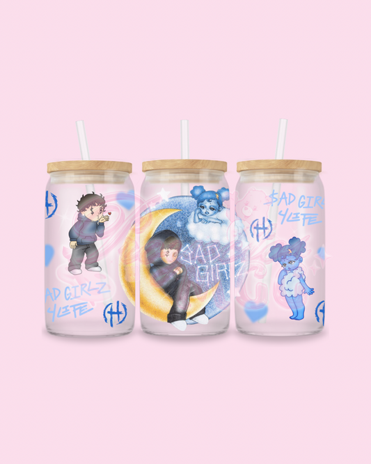 SadGirl Luna $G4L Glass Cup