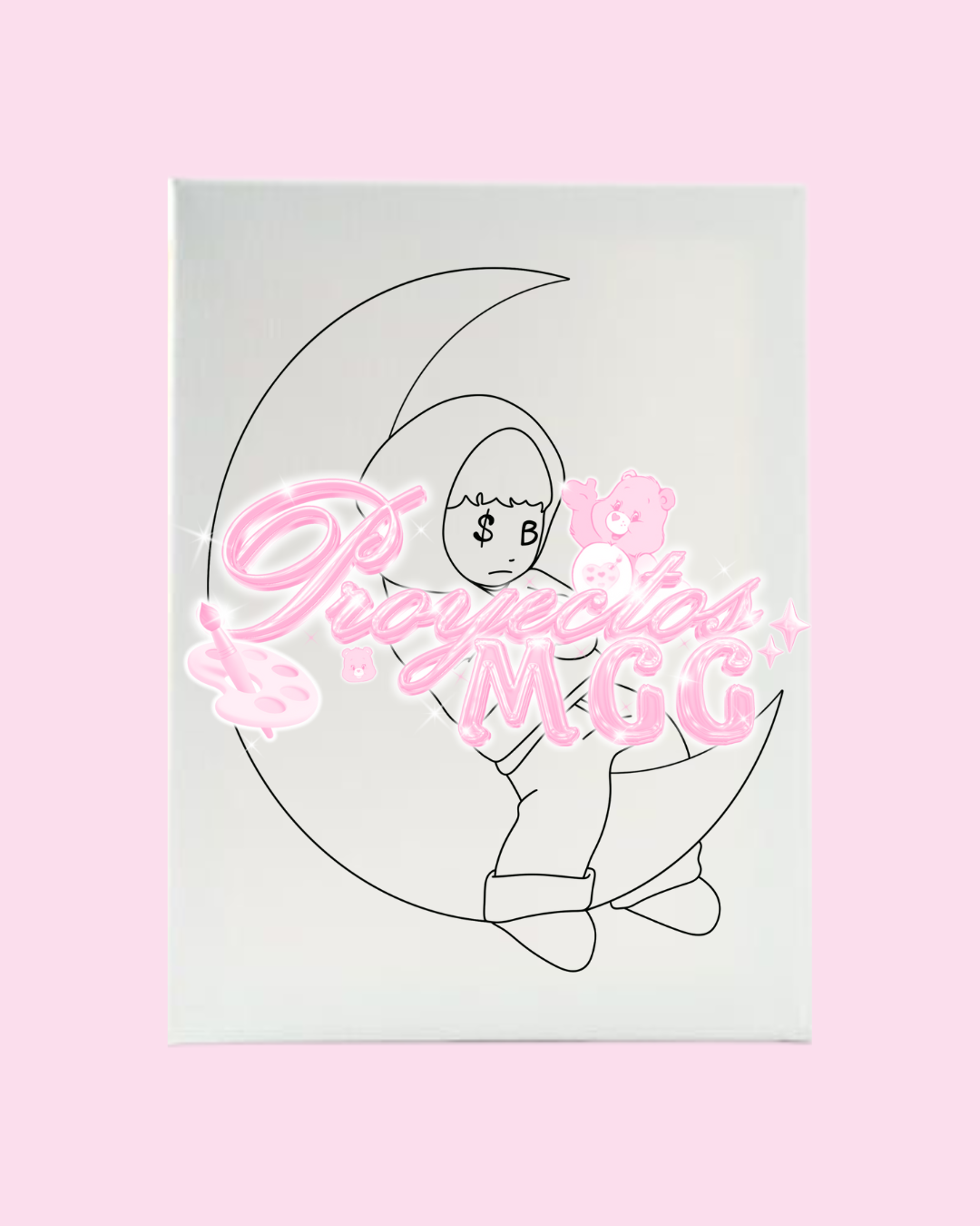 SadBoy Luna Prepped Canvas