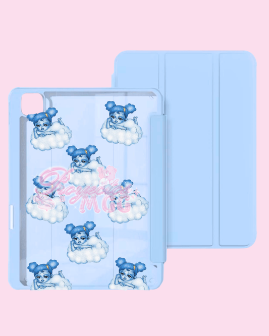 SadGirl Cloud Trifold Clear Ipad Case