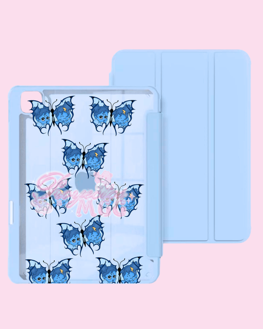 Blu SadGirl Butterfly Trifold Clear Ipad Case