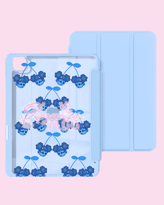 Blu SadGirl Cherry Trifold Clear Ipad Case