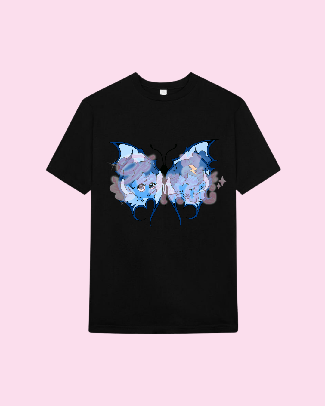 Blu SadGirl Butterfly T-Shirt